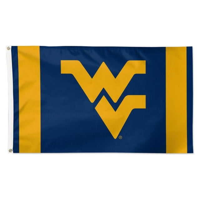 Bandera de lujo de los Mountaineers de Virginia Occidental con rayas verticales, 3 x 5 pies