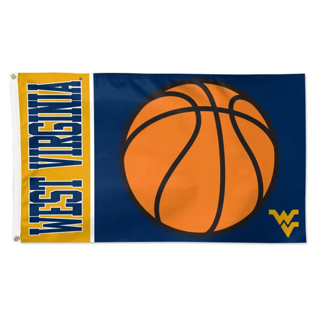 Bandera de baloncesto de los Mountaineers de Virginia Occidental: Deluxe, 3' X 5'