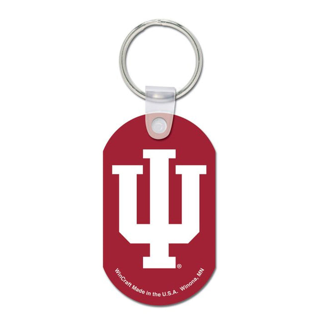 Llavero de metal de los Indiana Hoosiers (aluminio)