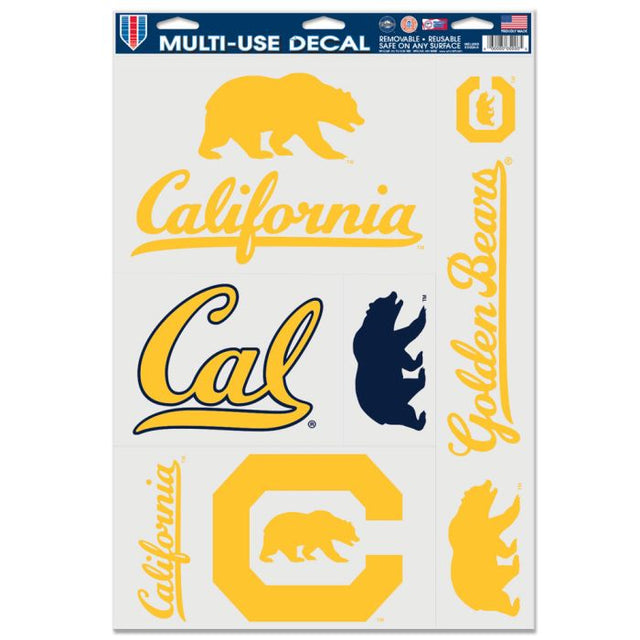 California Golden Bears Multi Use Decal 11" x 17"