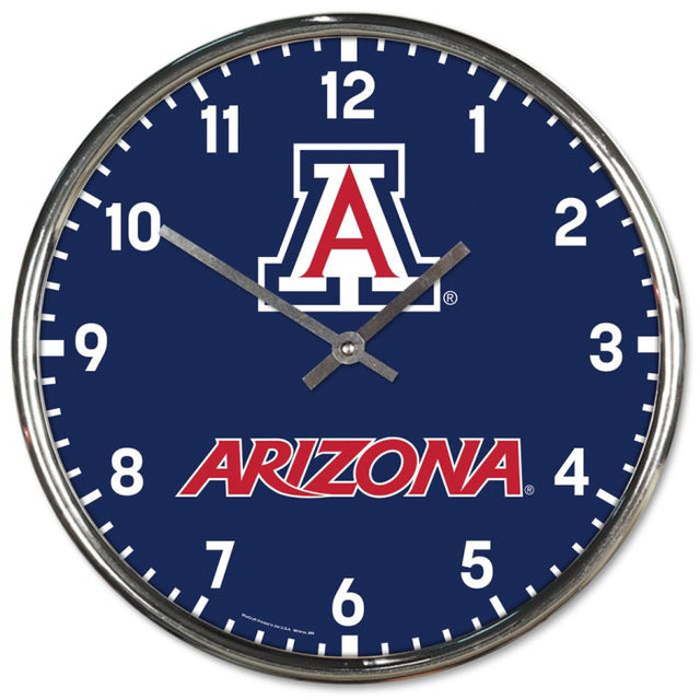 Arizona Wildcats Chrome Clock