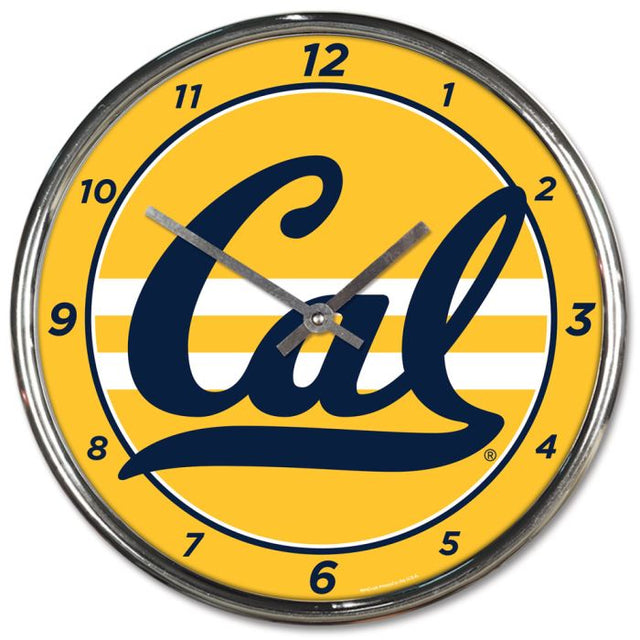 California Golden Bears Chrome Clock