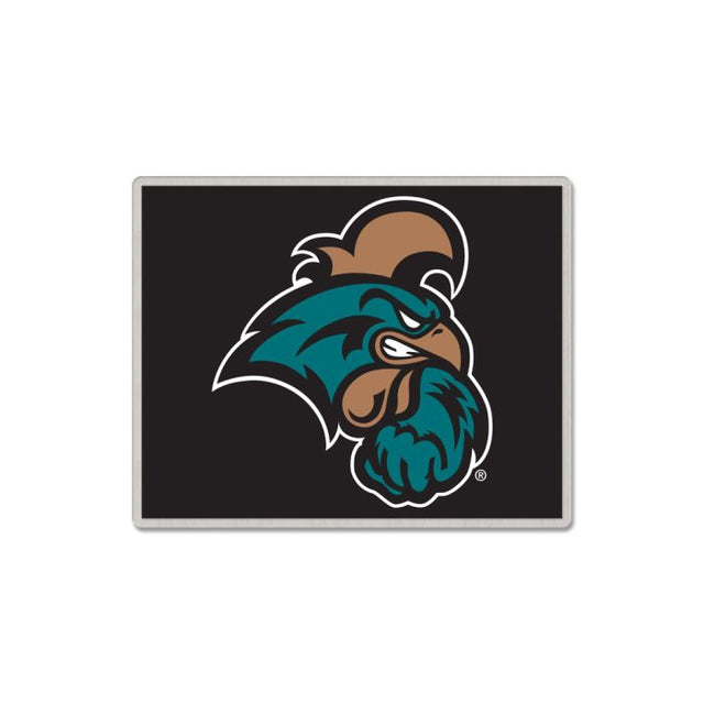 Tarjeta de joyería con pin de colección de los Coastal Carolina Chanticleers