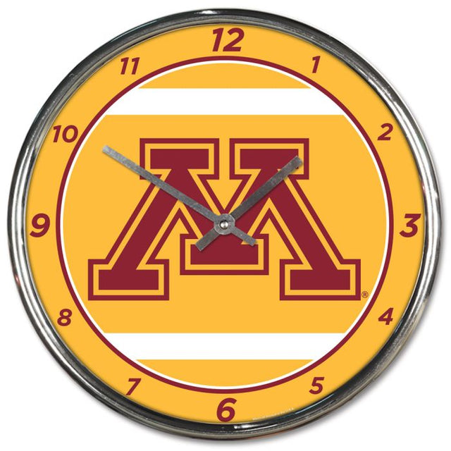 Reloj cromado de los Minnesota Golden Gophers