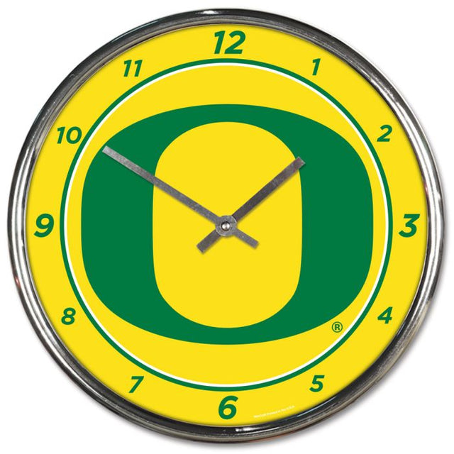 Reloj cromado de los Oregon Ducks