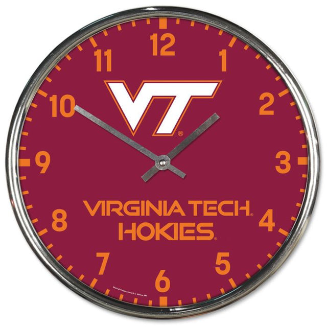 弗吉尼亚理工学院 Hokies 镀铬时钟