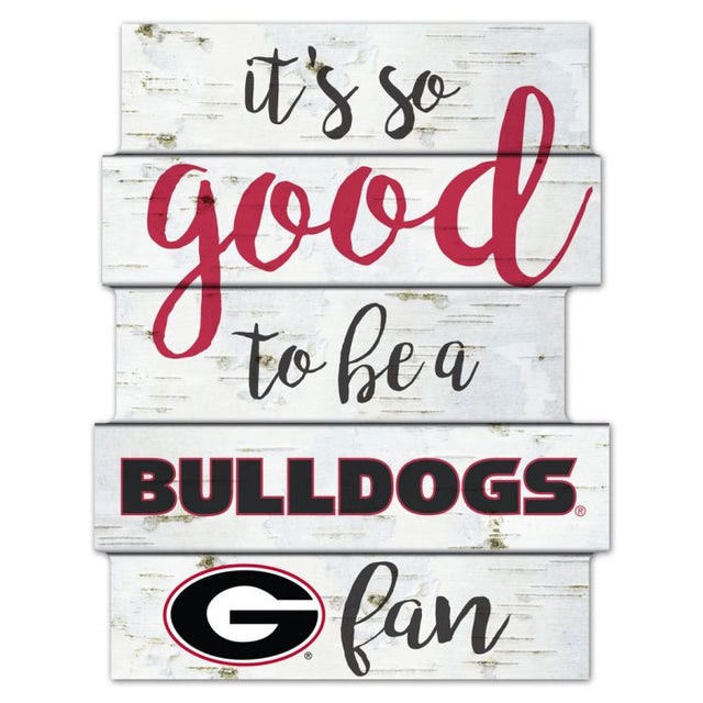 Georgia Bulldogs BIRCH WOOD Wood Sign 11"X14"