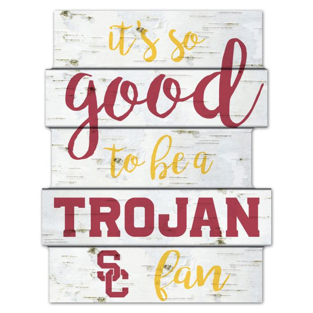 USC Trojans BIRCH WOOD Wood Sign 11"X14"