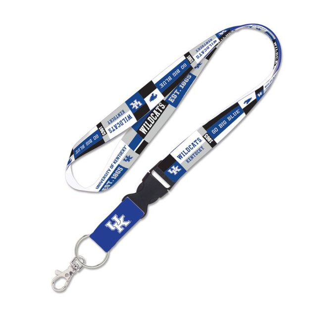 Kentucky Wildcats COLOR BLOCK Lanyard w/detachable buckle 1"