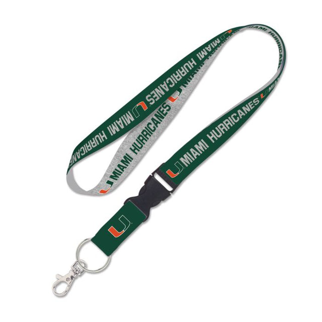 Cordón con hebilla desmontable de 1" de los Miami Hurricanes HEATHERED