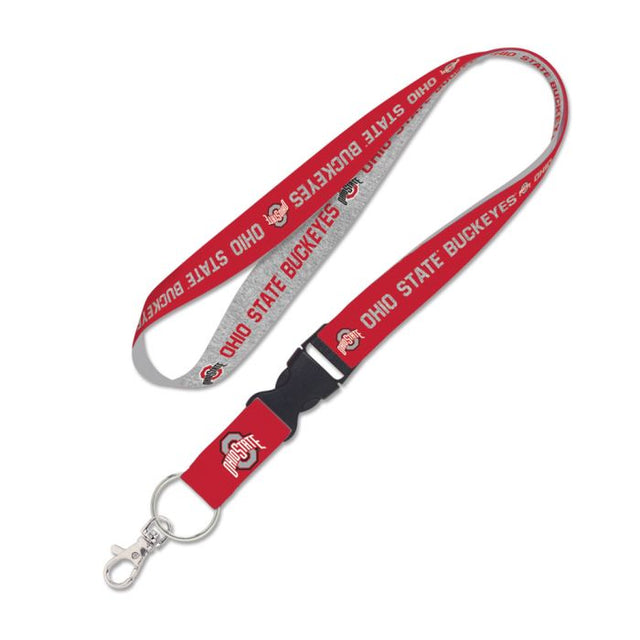 Cordón con hebilla desmontable de 1" de Ohio State Buckeyes HEATHERED