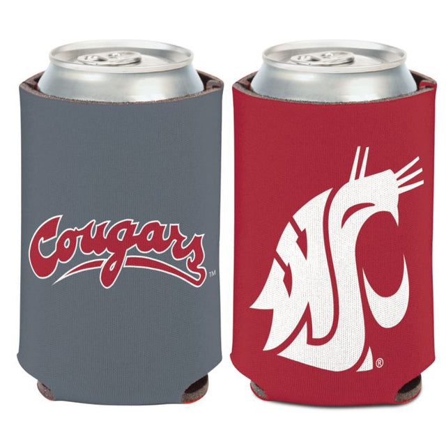 Enfriador de latas con logotipo principal de Washington State Cougars, 12 oz.