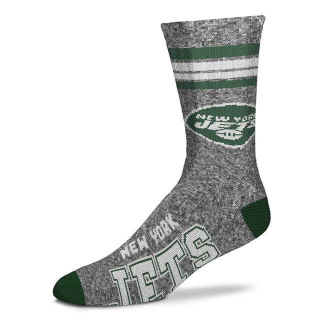 New York Jets - Deuce de 4 rayas jaspeadas GRANDE