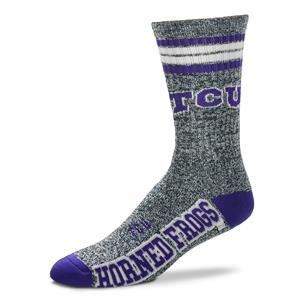 TCU Horned Frogs - Marbled 4 Stripe Deuce LARGE