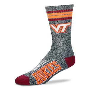 Virginia Tech Hokies - Deuce de 4 rayas jaspeadas GRANDE