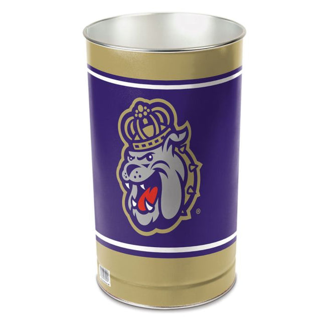 James Madison Dukes Wastebasket - tapered 15"H