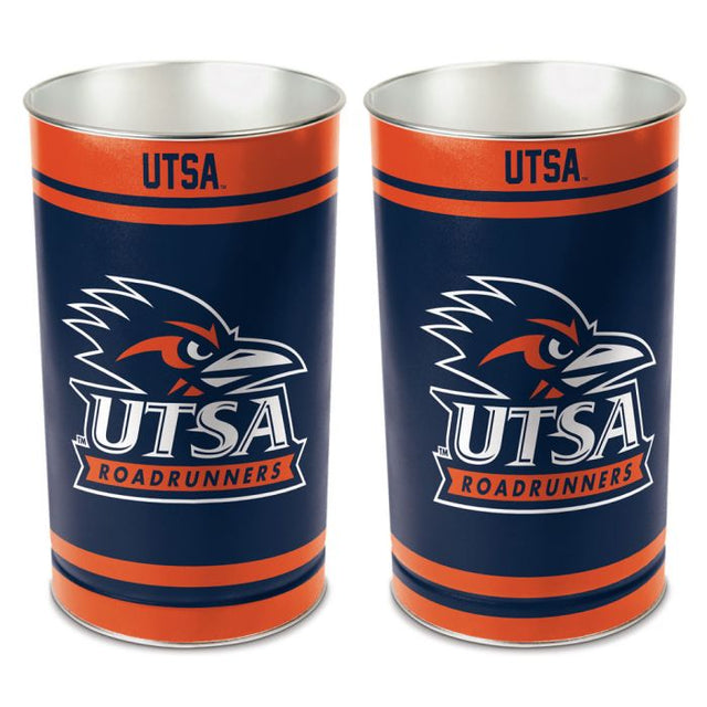 Texas San Antonio Roadrunners Wastebasket - tapered 15"H