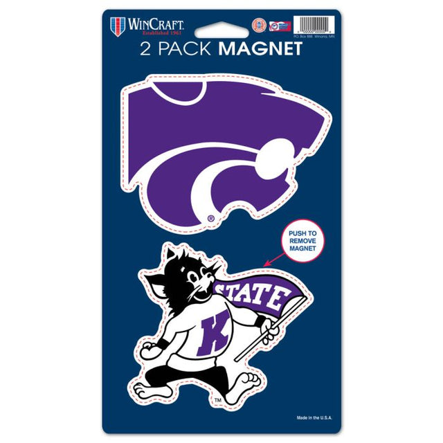 Kansas State Wildcats 2 Pack Magnets 5" x 9"