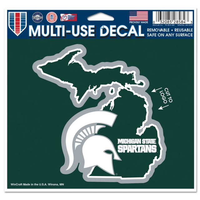 Michigan State Spartans Multi-Use Decal - cut to logo 5" x 6"