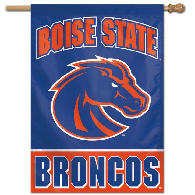 Bandera vertical de los Broncos de Boise State de 28" x 40"