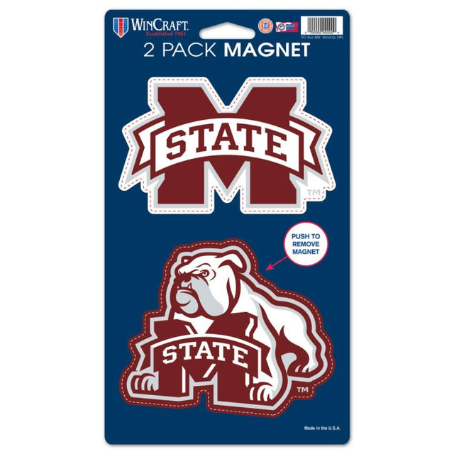 Mississippi State Bulldogs 2 Pack Magnets 5" x 9"