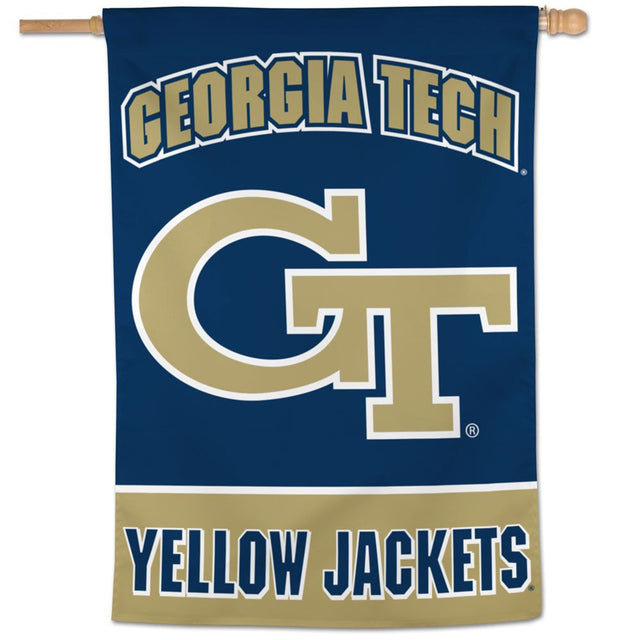 Banner vertical de los Yellow Jackets de Georgia Tech de 28 x 40 pulgadas