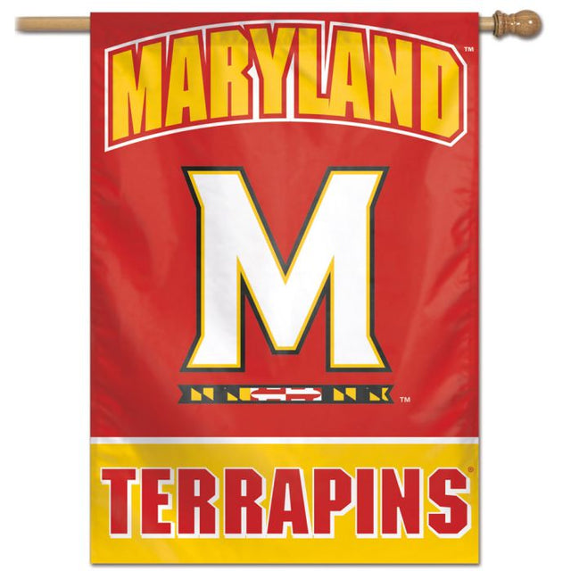 Bandera vertical de Maryland Terrapins de 28" x 40"