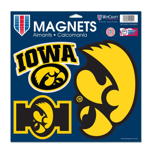 Imán de vinilo de Iowa Hawkeyes de 11" x 11"