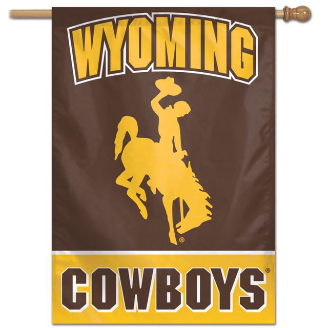 Bandera vertical de los Wyoming Cowboys de 28" x 40"