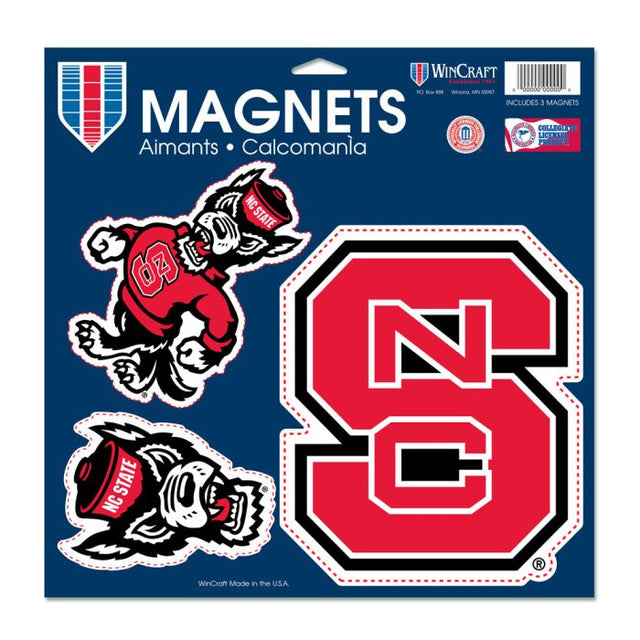 NC State Wolfpack Vinyl Magnet 11" x 11"