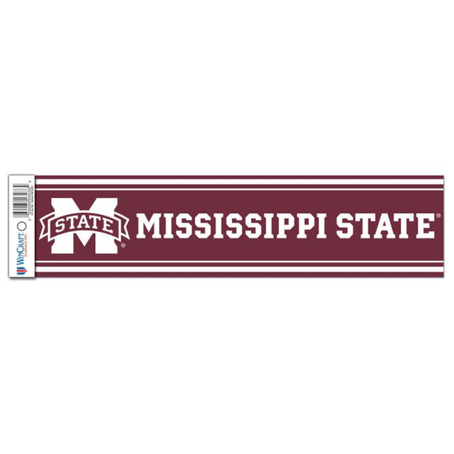 Mississippi State Bulldogs Bumper Strip 3" x 12"