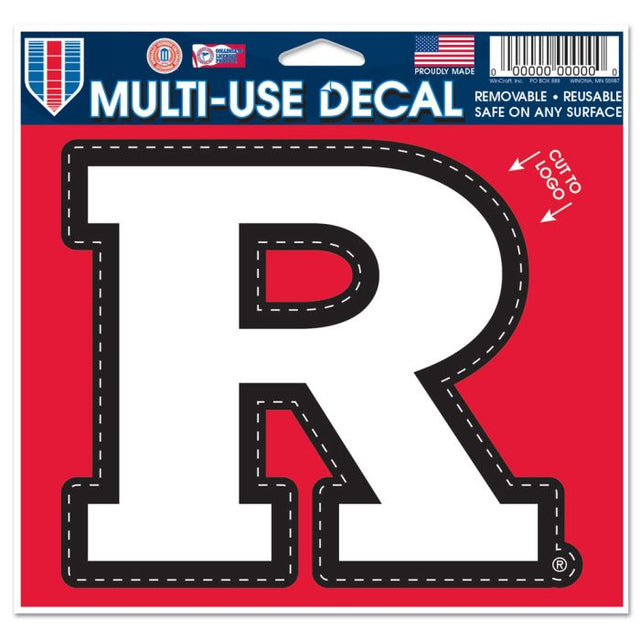 Rutgers Scarlet Knights Multi-Use Decal - cut to logo 5" x 6"