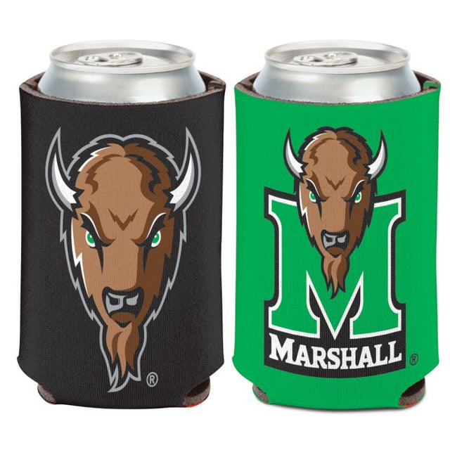 Enfriador de latas Marshall Thundering Herd de dos colores, 12 oz.