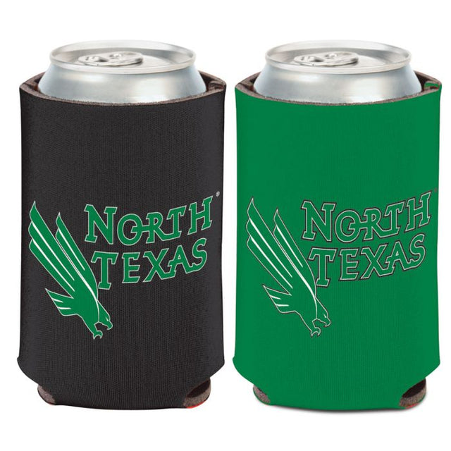 Enfriador de latas de dos colores North Texas Mean Green de 12 oz.