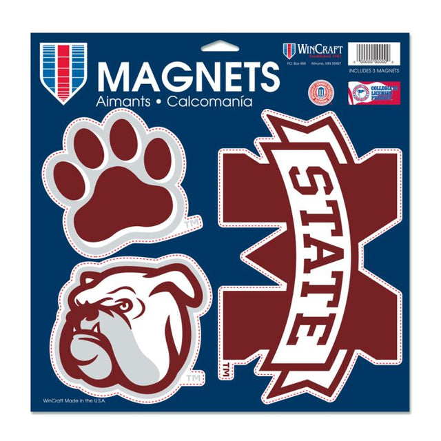 Mississippi State Bulldogs Vinyl Magnet 11" x 11"