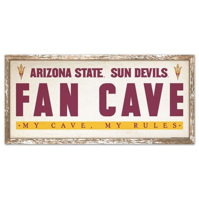 Arizona State Sun Devils Wood Sign 8" x 17"