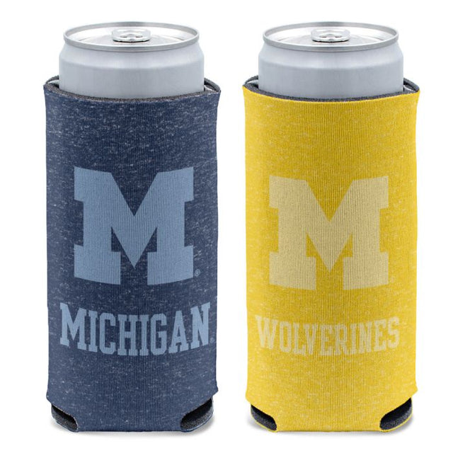 Enfriador de latas delgado de 12 oz de los Wolverines de Michigan