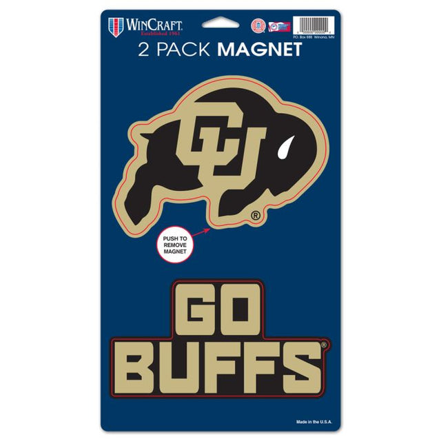 Colorado Buffaloes 2 Pack Magnets 5" x 9"