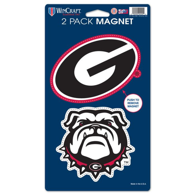 Georgia Bulldogs 2 Pack Magnets 5" x 9"