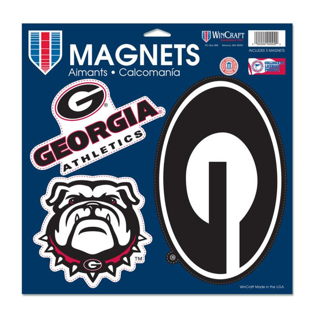 Imán de vinilo de los Georgia Bulldogs de 11" x 11"