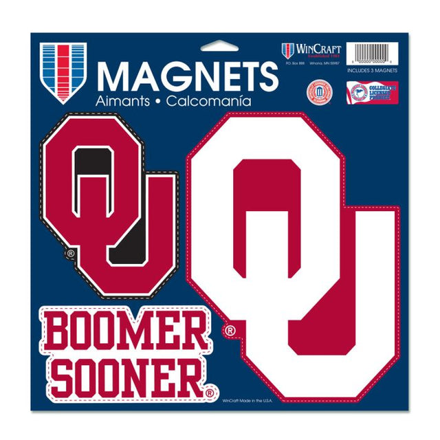 Imán de vinilo de los Oklahoma Sooners de 11" x 11"