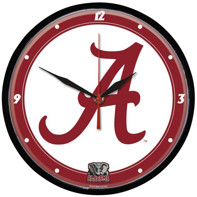 Alabama Crimson Tide Round Wall Clock 12.75"