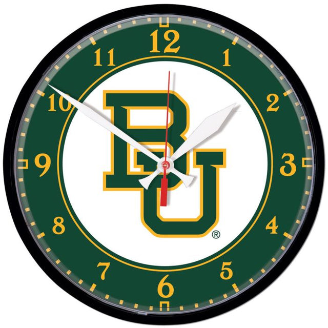 Baylor Bears Round Wall Clock 12.75"