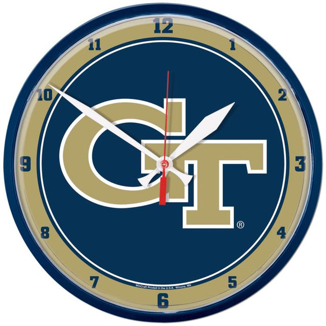 Georgia Tech Yellow Jackets Round Wall Clock 12.75"