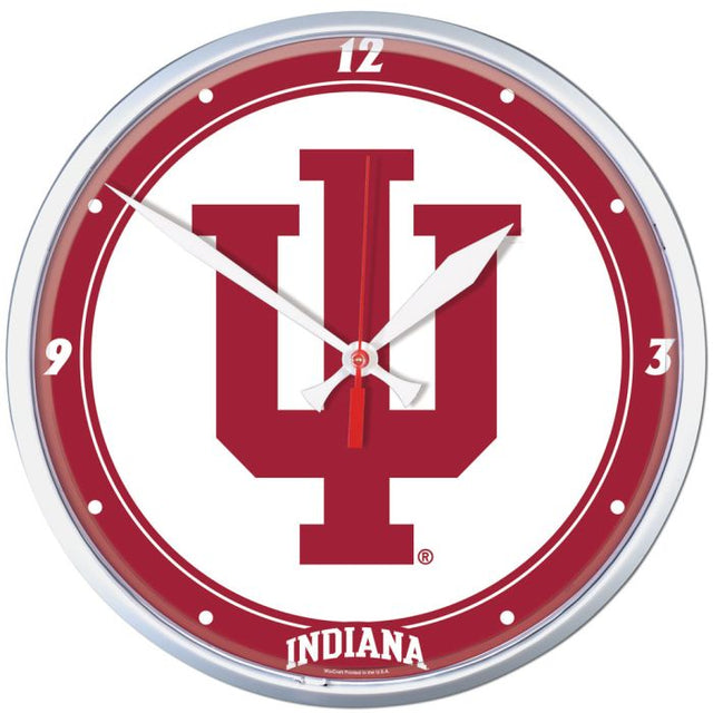 Reloj de pared redondo Indiana Hoosiers de 12,75"