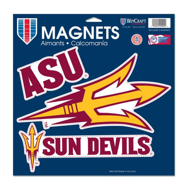 Imán de vinilo de los Arizona State Sun Devils de 11" x 11"