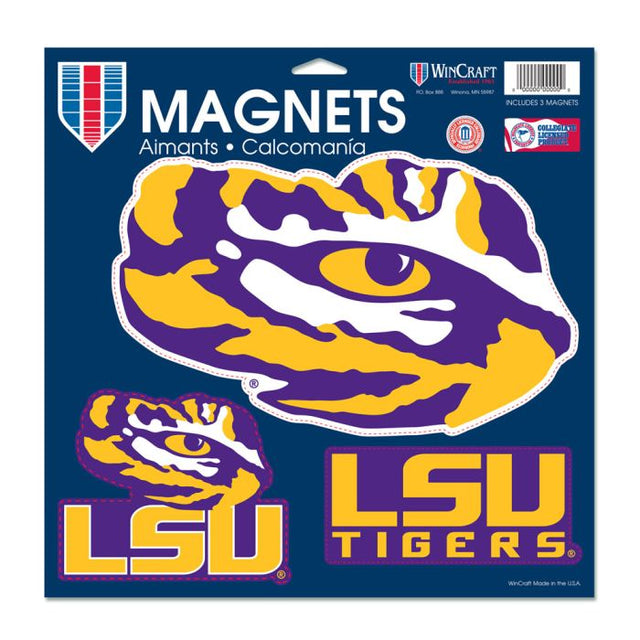 LSU Tigers Vinyl Magnet 11" x 11"