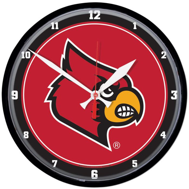 Reloj de pared redondo de los Louisville Cardinals de 12,75"