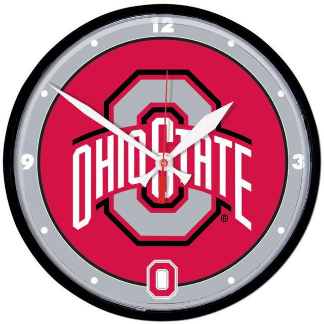 Reloj de pared redondo de Ohio State Buckeyes de 12,75"