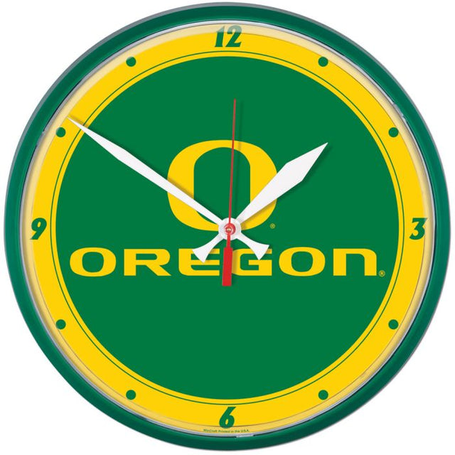 Reloj de pared redondo de los Oregon Ducks de 12,75"